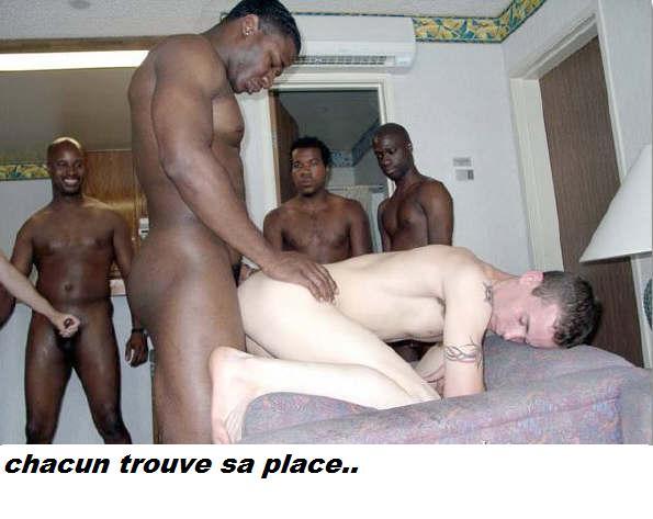 Gay black master white male slave