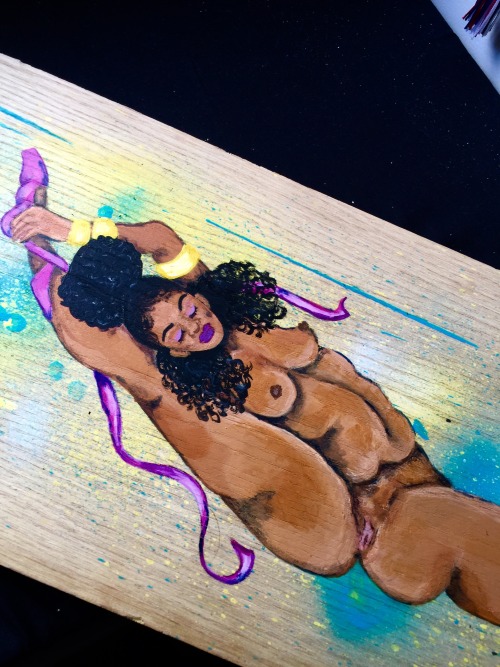 roevision:  My first time painting on wood 🙄😬🎨  but FUCK THE WORLD’S VISION OF “body standards” !!!!!!!!!!!!!!!!!!!!!!!!!