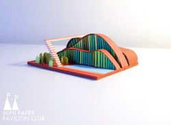 archatlas:  The Miniature Paper Pavilion Club A small sampling of the beautiful paper models you will find in tumblr of The Miniature Paper Pavilion Club. They meet biweekly in Vancouver to build ~1:100 scale architectural marvels. You can join the club