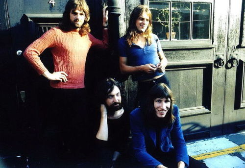 more-relics:Pink Floyd 4 Hays Mews, Hampstead Heath, London, fall 1971.
