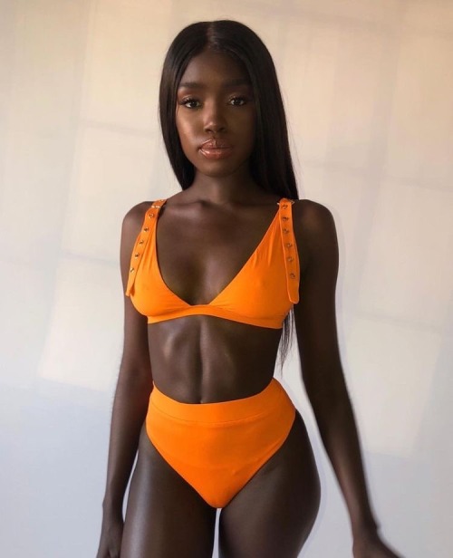 melaesthetic-eccentric:Melanin 🤎 Orange bathing suits 🧡🍊 this will be the last of the Orange aesthetic for now guys! Thanks to all those who requested! ❤️🤎🧡🍊🔥