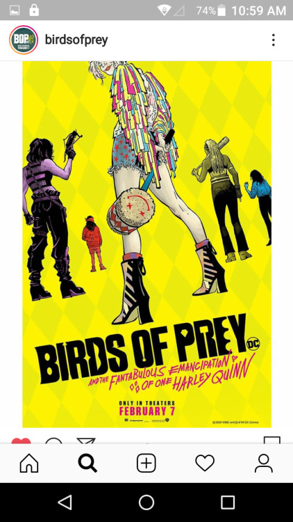 WOOOOHOOOOO!!!!BIRDS OF PREY AND THE FANTABULOUS EMANCIPATION OF ONE HARLEY QUINNWINNING poster desi