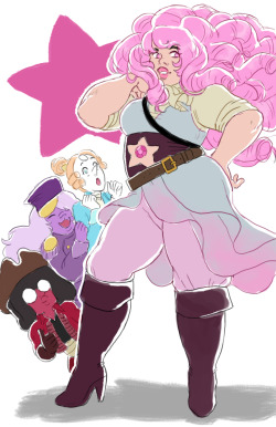 royalpeony:messy pirate mom doodles  O oO