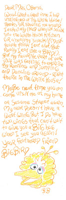 sesamestreet:  Big Bird wrote a thank you