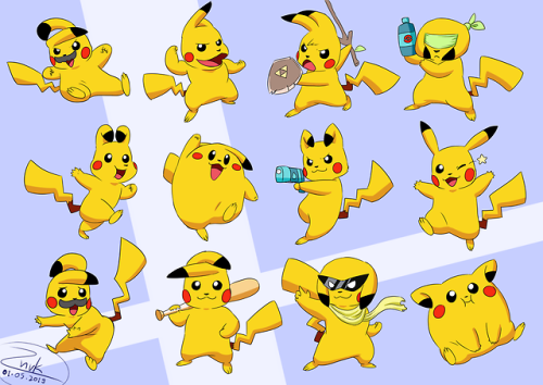 EVERYONE IS PIKACHUBack in January I saw the cutest compilation of Pikachu imitating other pokémon, 