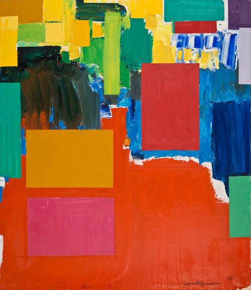 Hans Hofmann (German/American, 1880-1966), The City, 1958. Oil on canvas, 60 &frac14; × 52