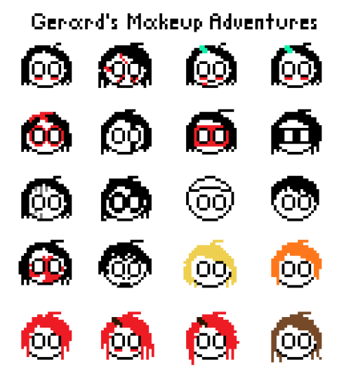 inthelandofthewildthings:  This took forever, but now you have the evolution of Gerard Way’s hair…I mean…if you want it… Also, have a bonus Frank! 