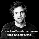 faye-tale:aryahs:get to know me meme: (1/5) favorite actors - mark ruffalo“I still feel like I