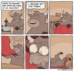 tojothethief:  Just bull things.  
