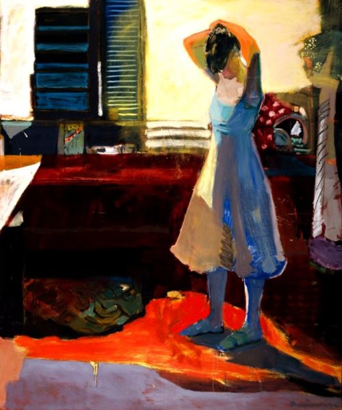 urgetocreate:  Linda Christensen, “Fixing Hair in Kitchen" 