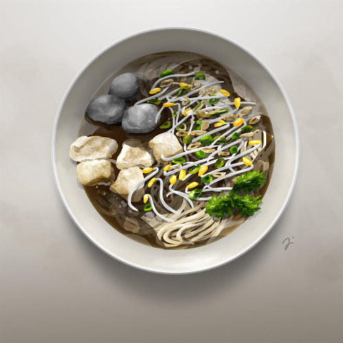 Mie Kocok - Indonesian beef tendon noodle 