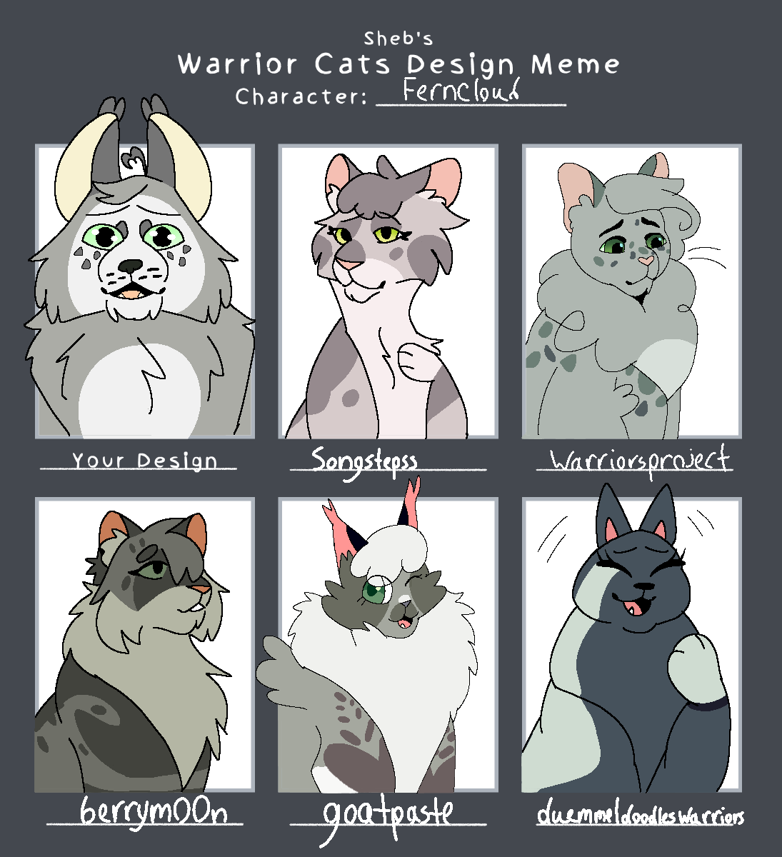 Warriors Designs 2 by Tusofsky  Warrior cat memes, Warrior cats art, Warrior  cats series