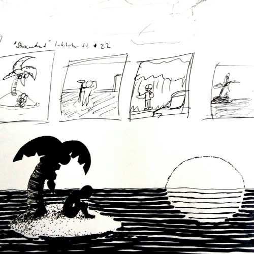 Inktober 52, Prompt 22 "stranded"