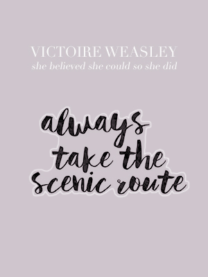 liethargy: character posters ★ victoire weasley I just wanna spend the nights with you, do it l