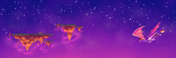 dragons-and-art:  Quick lil banner for the blog!Fueled by magic and purple dragons~ *v*