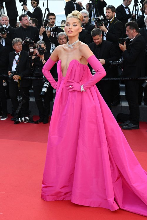 Elsa Hosk in Valentino Haute Couture at the “Elvis“ screening75th annual Cannes Film Festival