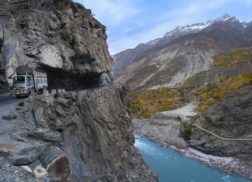 At Astak towards Skardu, Gilgit Baltistan, Pakistan.(Source)