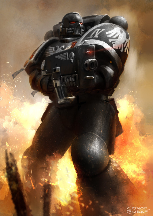 cyberclays: Raven Guard Space Marine - by Conor Burke “Rekindling a love for Warhammer 40,000.