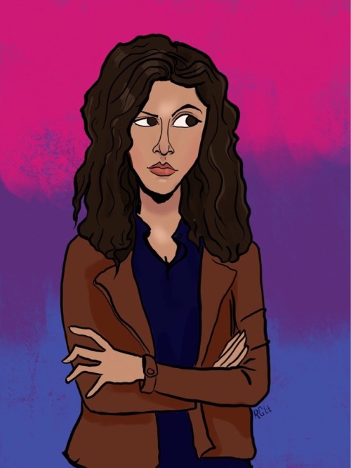 robinghood: Rough day so I drew my fave tv bisexual, Rosa from Brooklyn Nine-Nine