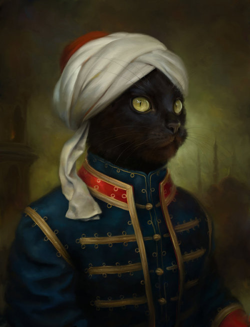 Sex thefrogman:  Regal Cats in Oil by Eldar Zakirov pictures