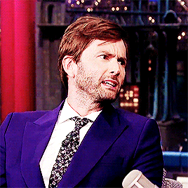 sunsetcurveofficial:  David Tennant being adorable on the Late Night Show with David