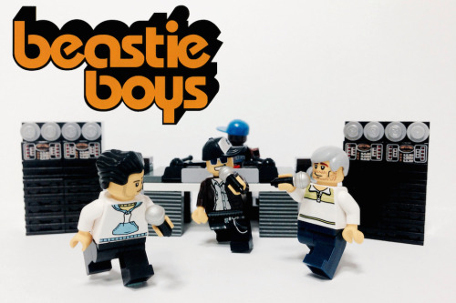 The Beastie Boys depicted as Legos. See 19 more iconic bands in Lego form here.