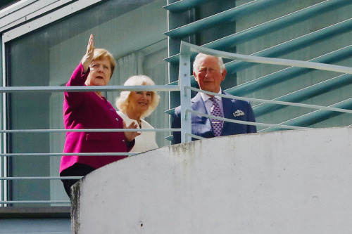 7 May 2019 | German Chancellor Angela Merkel welcomes Prince Charles, Prince of Wales and Camilla, D