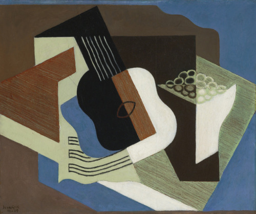 Guitare et Compotier (1919). Juan Gris (Spanish, 1887-1927). Oil on canvas.Gris’ dynamic compo