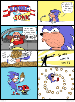 insanelygaming:  Sonic at Sonic Dr. Robotnik