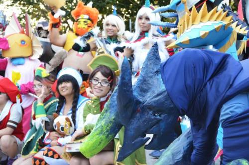 globalmonsterhunters:3rd Annual Monster Hunter Gathering @ Anime Expo 2015 ~ Group Photo (Photos tak