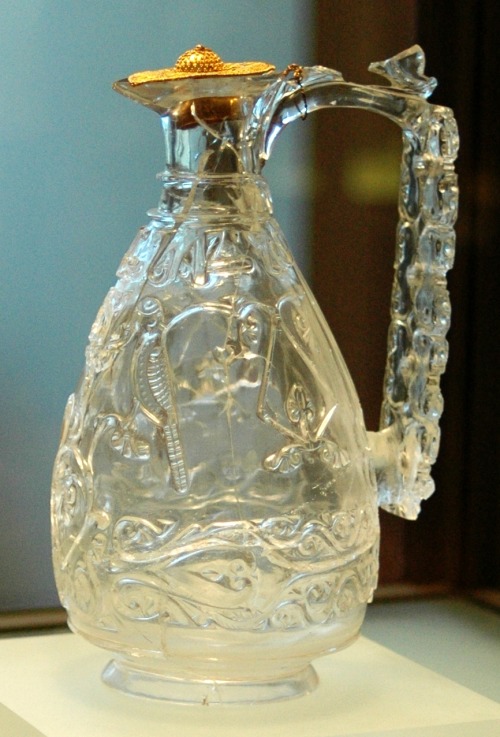 A Fatimid Rock Crystal Vase from 11th century. King Roger II of Sicily gifted it  to count of C