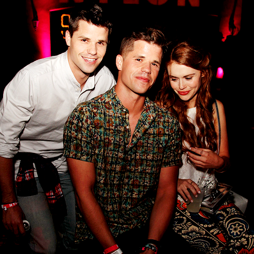 holland-roden: Max Carver, Charlie Carver &amp; Holland Roden attend the NYLON Midnight Garden P