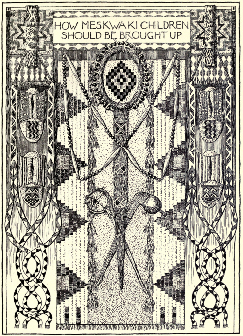 Native American motifs. American Indian life. 1922.Internet Archive