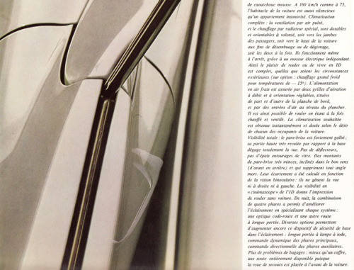 Delpire agency, advertising brochure for Citroen DS/ID, 1967. DS = Déesse, goddess. France
