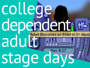 TS2 College Dependent Adult Stage Days