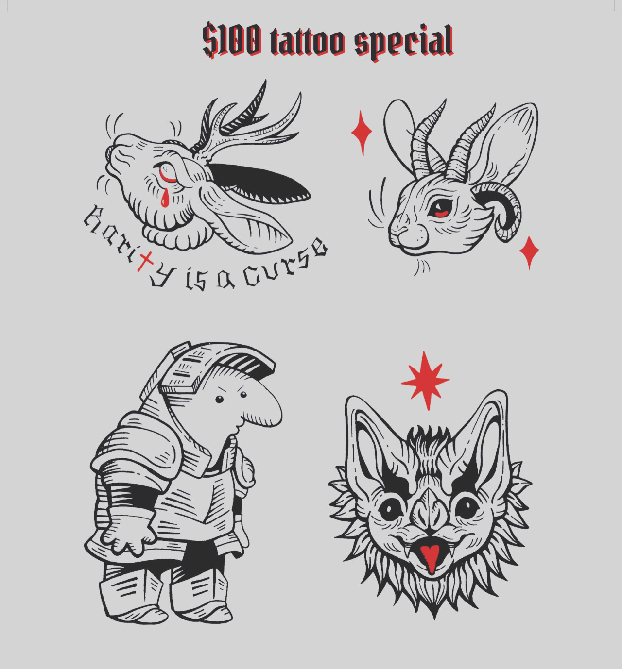 The Art Of TAG Devilish — I'm going to be doing monthly tattoo specials...