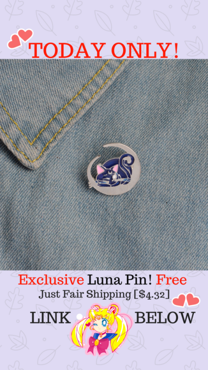 mooniesforever: anicharms:  Cutest Luna pin in the market! Exclusive to our store. Take advantage of