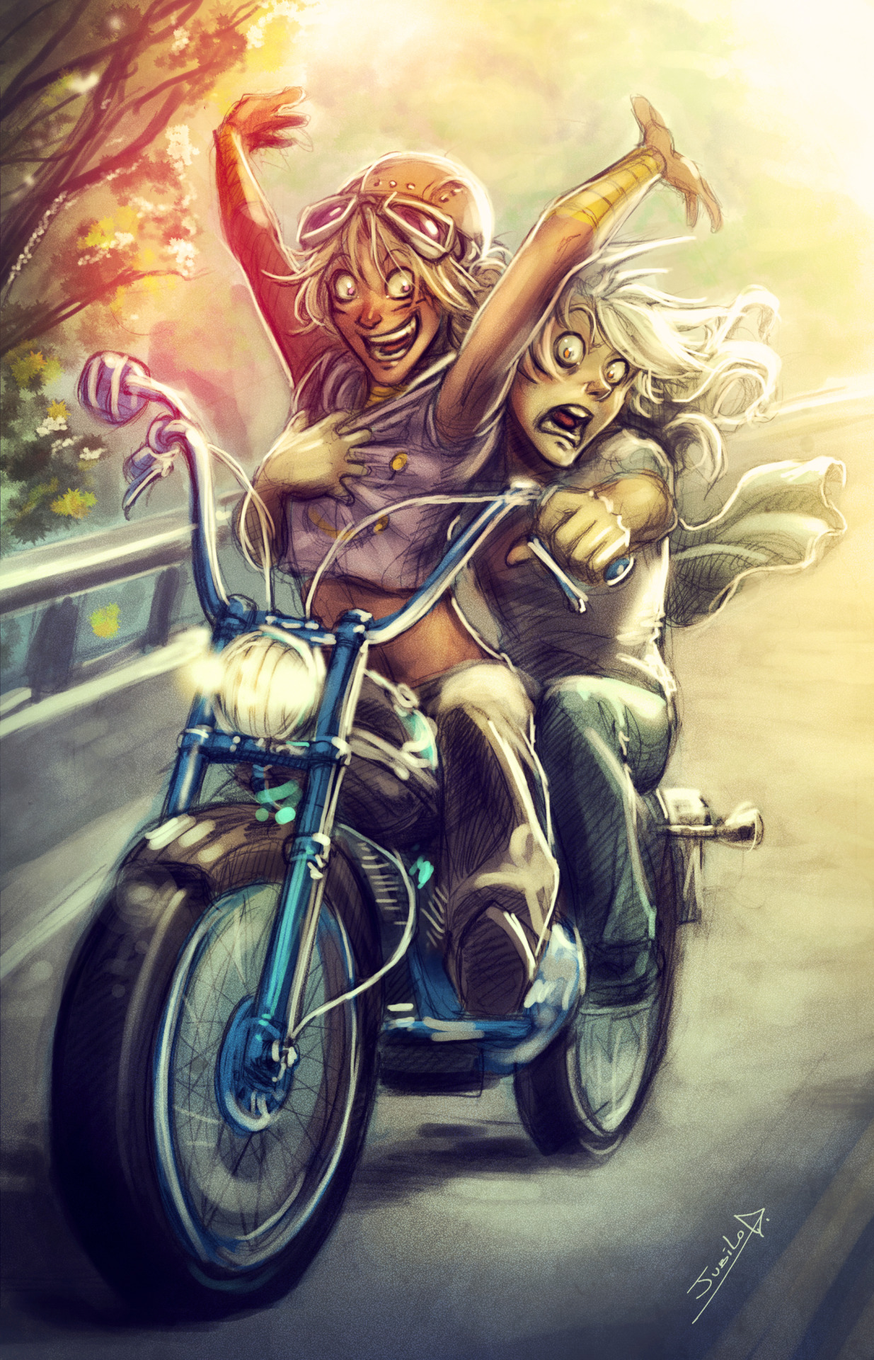 rivan145th:  …And here’s also Marik riding his motorcycle looking all sexy! X)