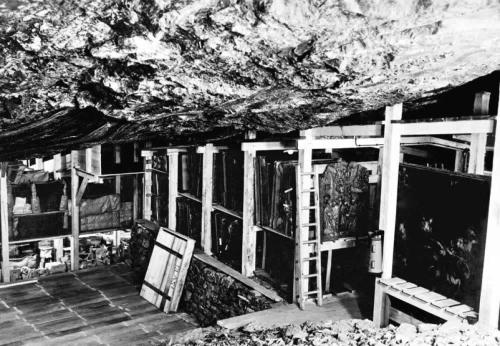 Art stolen by Nazis in the Altaussee Salt Mines in Austria. The art was stored there so that, after 