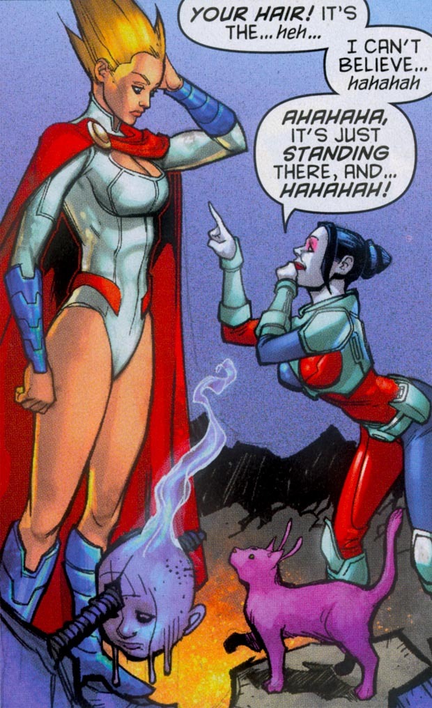 comicbookbrain:  Harley Quinn and Power Girl Harley Quinn #13 Chad Hardin art