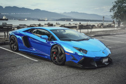 automotivated:  CHROME BLUE AVENTADOR by Marcel Lech on Flickr.