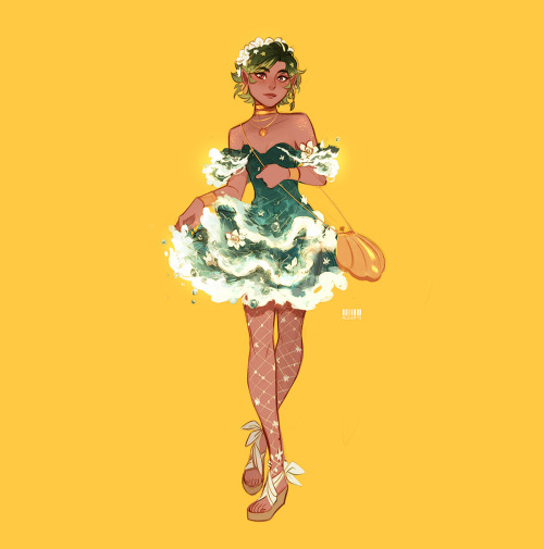 Wave + Magnolia dress ️Twitter | Instagram