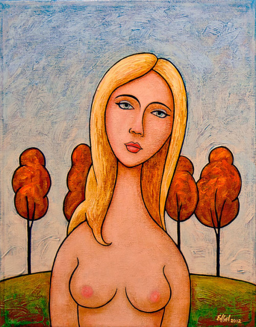 engelart: “the blonde naturist”,  2012 by Norman Engel