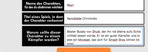 A vote for Reyn! I mean … he would never lets Shulk alone out there!!!!cp.nintendo.co