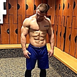 keepemgrowin:  Muscleboy with jaw-dropping abs…thegymismychurch:  TJ Stucke