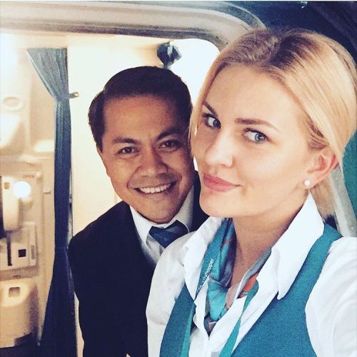 Porn Blond Flight Attendant photos