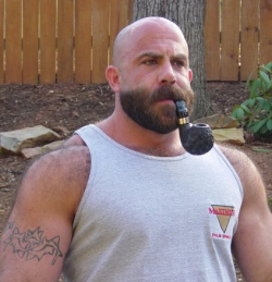 hotpipemenblog:  “HOT PIPE SMOKING MAN OF THE DAY!” MORE CLICK FOLLOW or HERE: PIPE MEN