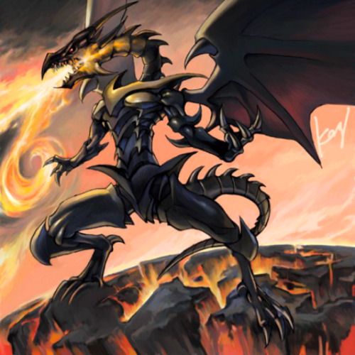 onlybecauseeveryoneelsehasone:  Blue-Eyes White Dragon and Red-Eyes Black Dragon 