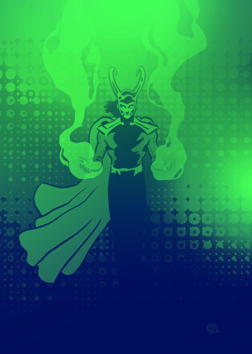 Drawing Loki in Photoshop.