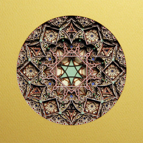 XXX visualizingmath:  3D Laser Cut Paper - Geometric photo